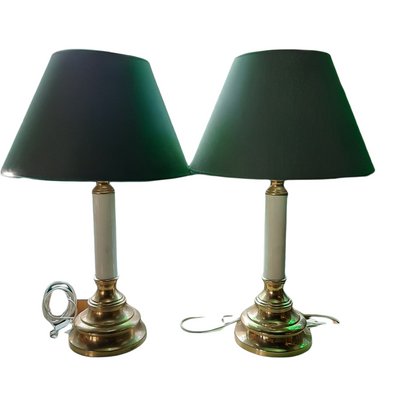 Vintage Brass Table Lamps, Set of 2-TCS-1094802