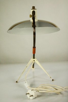 Vintage Brass Tripod Table Lamp, 1950s-FUP-686004