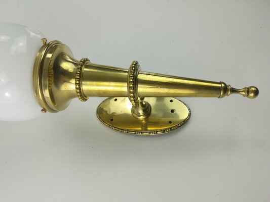 Vintage Brass Wall Lamp, 1930-KDB-1304350