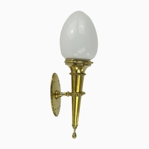 Vintage Brass Wall Lamp, 1930-KDB-1304350