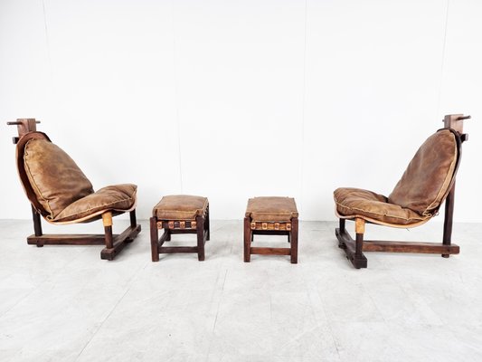 Vintage Brazilian Lounge Chairs, 1960s, Set of 2-IRH-1307036