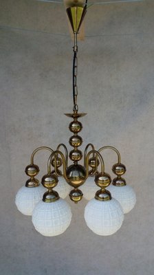 Vintage Bronze Chandelier, 1970s-VIC-935607