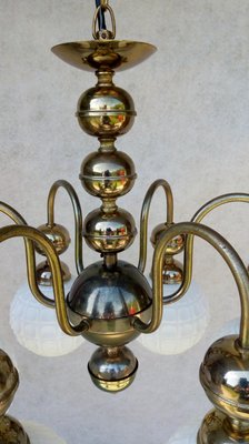 Vintage Bronze Chandelier, 1970s-VIC-935607