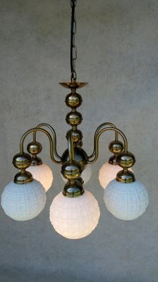 Vintage Bronze Chandelier, 1970s-VIC-935607