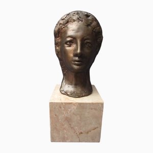 Vintage Bronze Olimpia Alessandra Statue by Domenico Purificato, 1950s-PWG-2041312