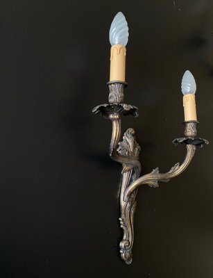 Vintage Bronze Sconces, 1940, Set of 2-XRG-2033891