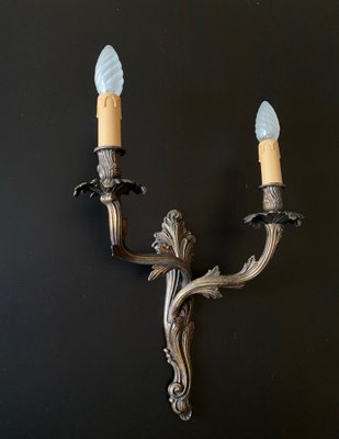 Vintage Bronze Sconces, 1940, Set of 2-XRG-2033891