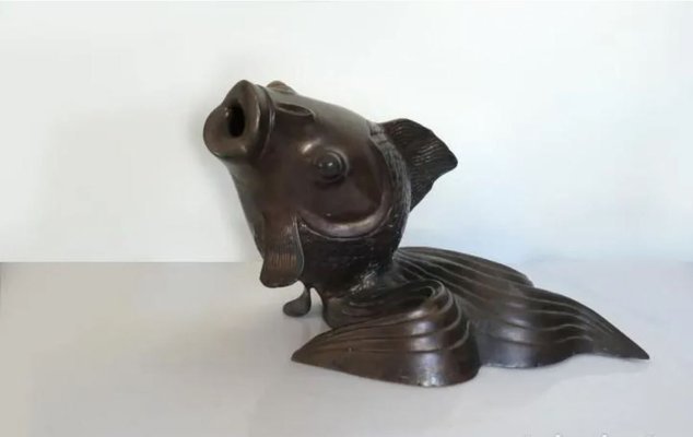 Vintage Bronze Sculpture from Pez Guerrero Goldfish-JJT-766538