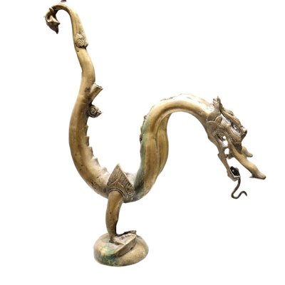 Vintage Bronze Sculpture of a Dragon, 1960s-TCS-1750033