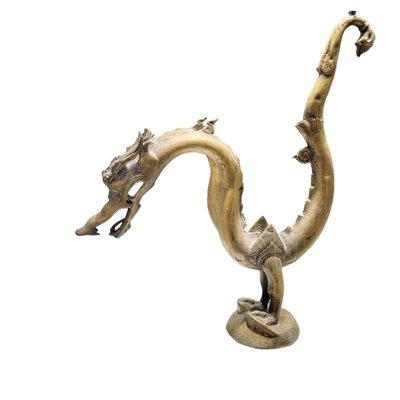 Vintage Bronze Sculpture of a Dragon, 1960s-TCS-1750033