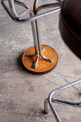 Vintage Brown Aluminum Bar Stool-PDG-1999464