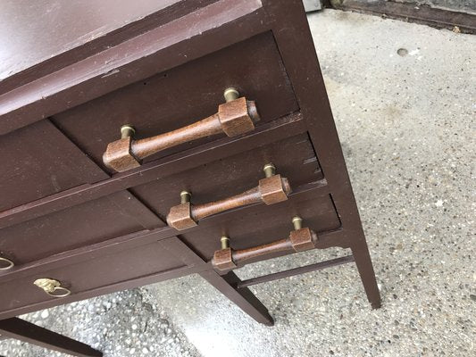 Vintage Brown Chest of Drawers, 1950s-OXJ-681705