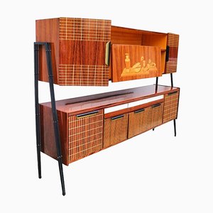 Vintage Brown Credenza, 1960s-EBQ-1784951