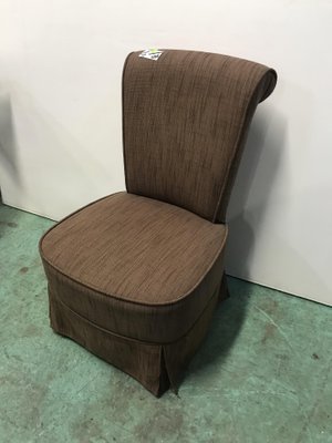 Vintage Brown Fabric Armchair-HLV-1428781