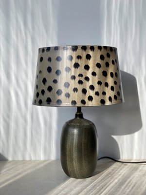 Vintage Brown Green Table Lamp from Agne Aronsson, 1960s-ARN-605000