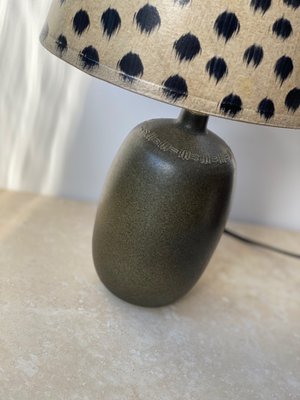 Vintage Brown Green Table Lamp from Agne Aronsson, 1960s-ARN-605000