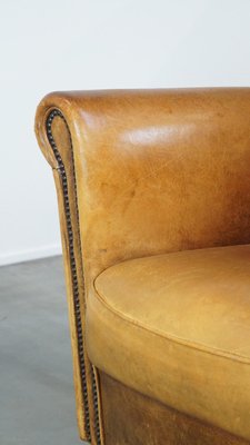 Vintage Brown Leather Armchair-HPP-2039529