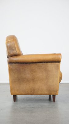 Vintage Brown Leather Armchair-HPP-2039529