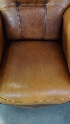 Vintage Brown Leather Armchair-HPP-2039529