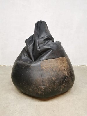 Vintage Brown Leather Beanbag from De Sede-BW-1001522