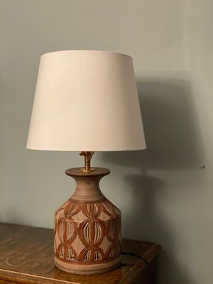 Vintage Brown Stoneware Table Lamp from Bitossi, 1960s-ARN-678931