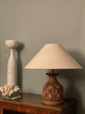 Vintage Brown Stoneware Table Lamp from Bitossi, 1960s-ARN-678931