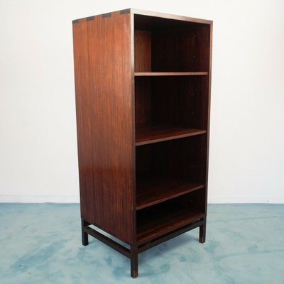 Vintage Brown Teak 4-Shelf Bookcase, 1970s-ZLY-767811