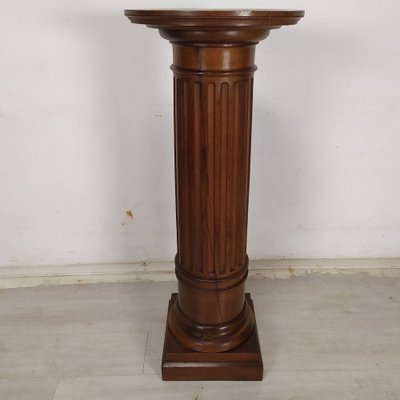 Vintage Brown Walnut Column-EAD-1777981