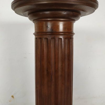 Vintage Brown Walnut Column-EAD-1777981