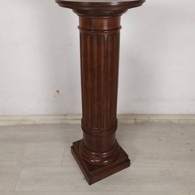 Vintage Brown Walnut Column-EAD-1777981