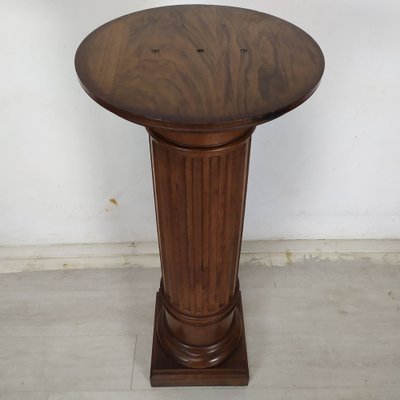 Vintage Brown Walnut Column-EAD-1777981