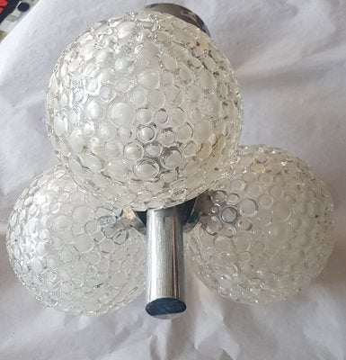 Vintage Bubble Ceiling Lamp with 3 Glass Balls from Essig Richard-QDP-772054