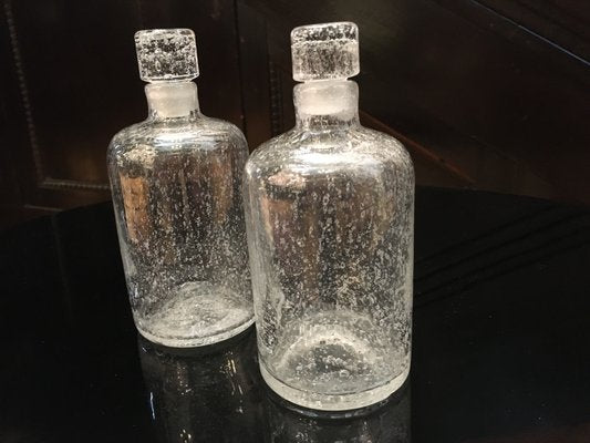 Vintage Bullé Bottles from Daum Nancy, Set of 2-LXP-633696