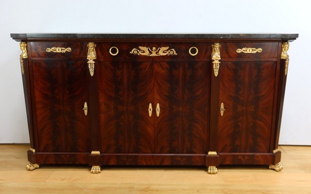 Vintage Burl Mahogany Sideboard, 1930s-RVK-2020330