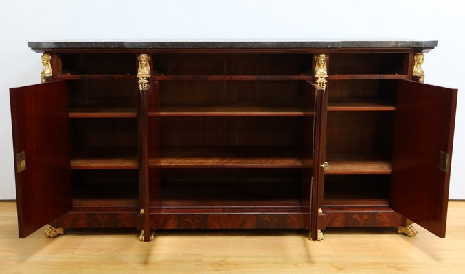 Vintage Burl Mahogany Sideboard, 1930s-RVK-2020330