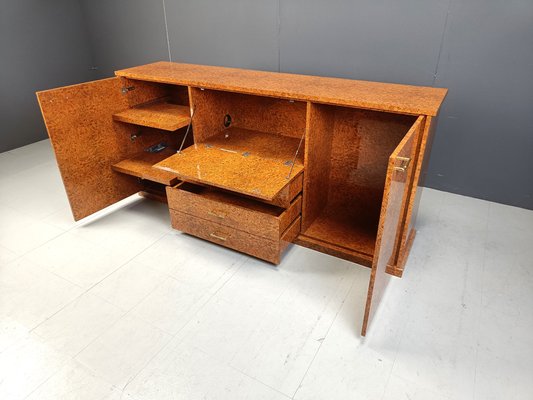 Vintage Burl Wood Credenza, 1970s-IRH-2032156