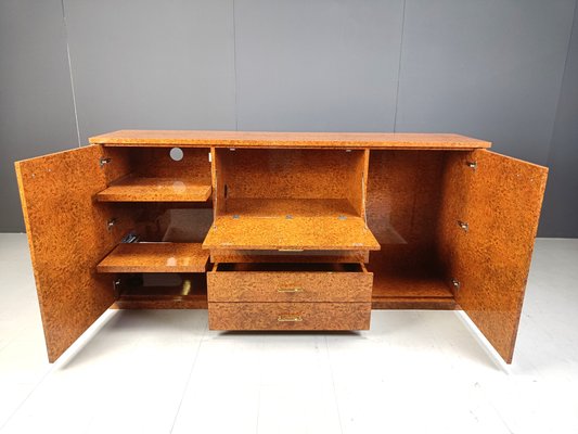 Vintage Burl Wood Credenza, 1970s-IRH-2032156