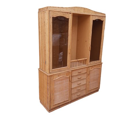 Vintage Cabinet in Wood & Bamboo-TCS-1275986