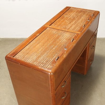 Vintage Cabinet with Compartment in Oak Veneer, 1950s-VMM-1784641