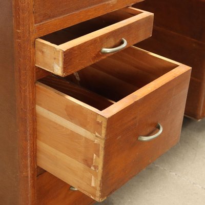 Vintage Cabinet with Compartment in Oak Veneer, 1950s-VMM-1784641