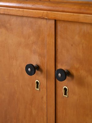 Vintage Cabinet with Deco Wheels, 1940s-QWP-1816638