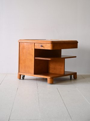 Vintage Cabinet with Deco Wheels, 1940s-QWP-1816638