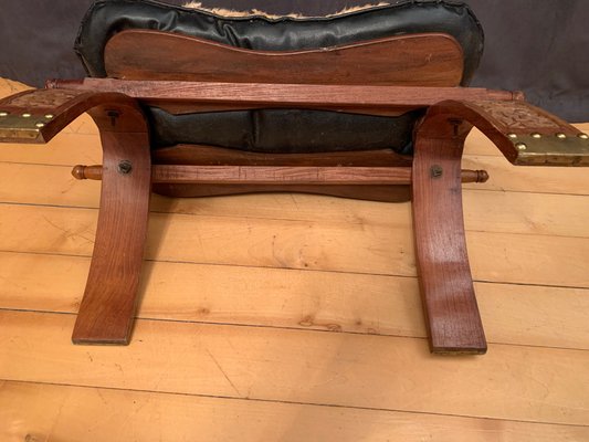 Vintage Camelskin Stool, 1960s-VQM-1436006