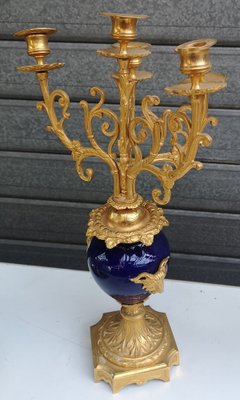 Vintage Candelabra in Gilt Bronze, 1890s, Set of 2-NAD-1814499