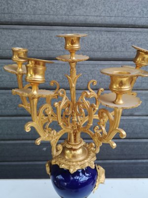 Vintage Candelabra in Gilt Bronze, 1890s, Set of 2-NAD-1814499