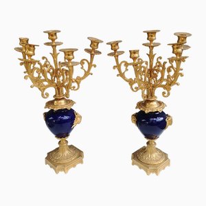 Vintage Candelabra in Gilt Bronze, 1890s, Set of 2-NAD-1814499