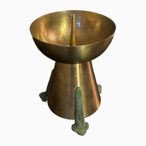 Vintage Candleholder in Brass, 1950-BFK-1807187