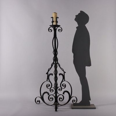 Vintage Candlestick in Wrought Iron-VMM-1730170