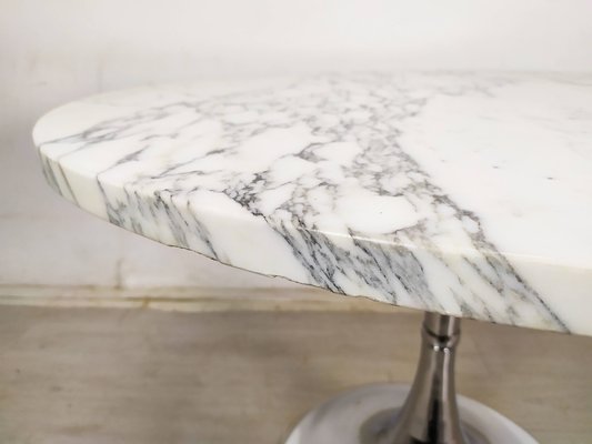 Vintage Carrara Marble Tulip Table, 1970s-EAD-1763404