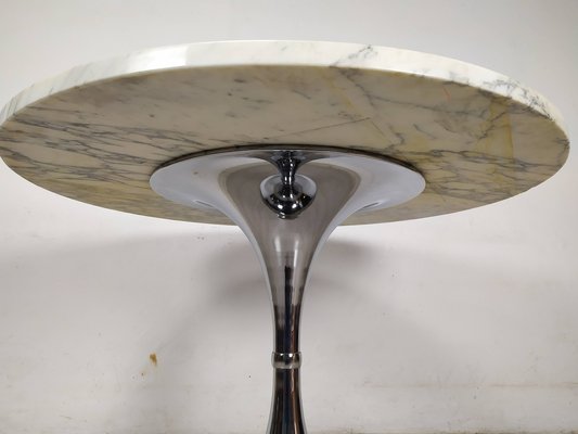 Vintage Carrara Marble Tulip Table, 1970s-EAD-1763404